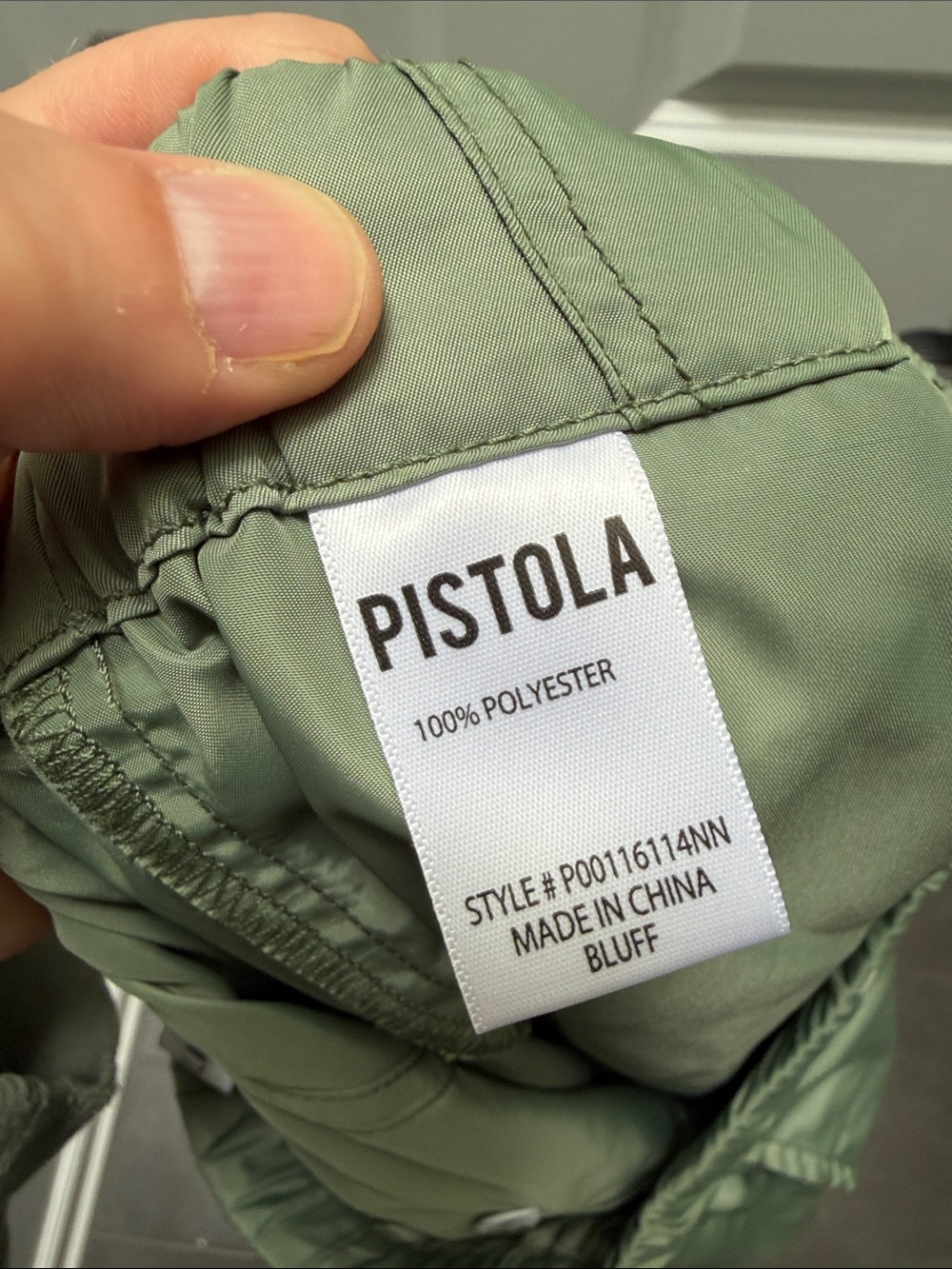 PISTOLA Light Green Cargo Drawstring Jogger Pants Size S / Summer Chic - Picture 5 of 6